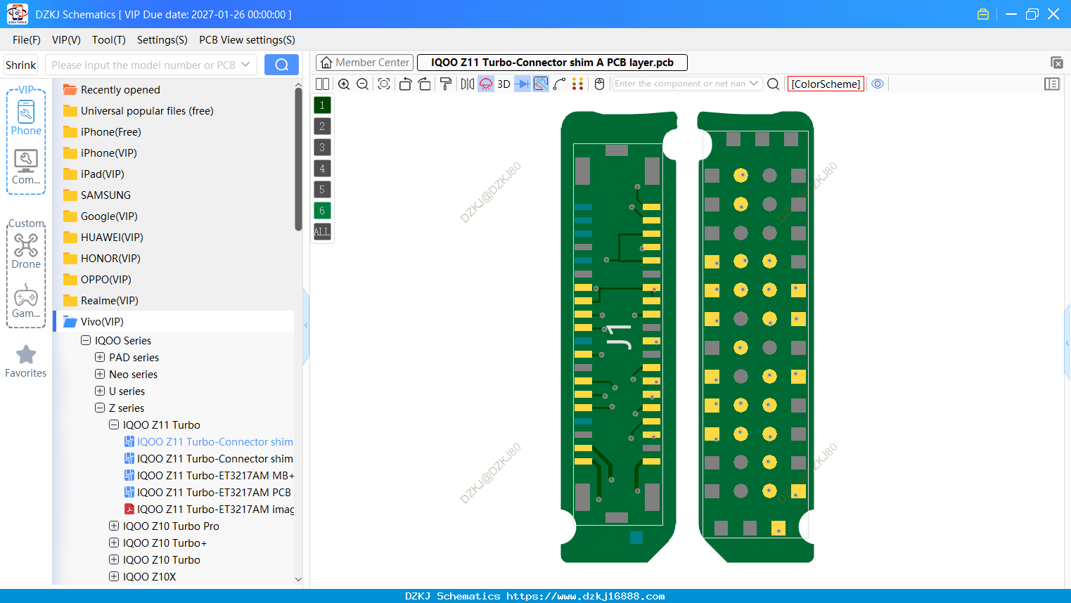 Vivo IQOO Z11 Turbo-Connector Shim A PCB Layer